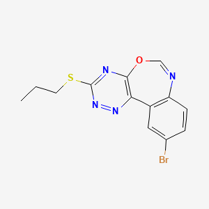 10-Bromo-3-(propylsulfanyl)[1,2,4]triazino[5,6-d][3,1]benzoxazepine