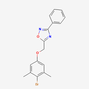 5-[(4-Bromo-3,5-dimethylphenoxy)methyl]-3-phenyl-1,2,4-oxadiazole