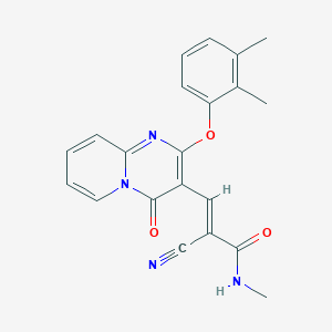 (2E)-2-cyano-3-[2-(2,3-dimethylphenoxy)-4-oxo-4H-pyrido[1,2-a]pyrimidin-3-yl]-N-methylprop-2-enamide