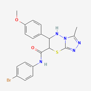 N-(4-bromophenyl)-6-(4-methoxyphenyl)-3-methyl-6,7-dihydro-5H-[1,2,4]triazolo[3,4-b][1,3,4]thiadiazine-7-carboxamide