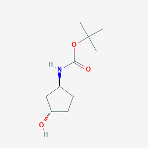 molecular formula C10H19NO3 B115788 叔丁基((1S,3S)-3-羟基环戊基)氨基甲酸酯 CAS No. 154737-89-0