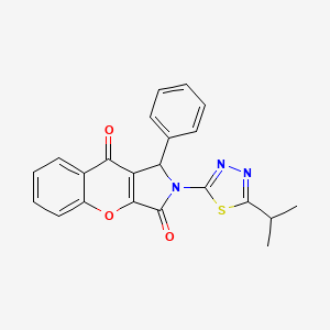 1-Phenyl-2-[5-(propan-2-yl)-1,3,4-thiadiazol-2-yl]-1,2-dihydrochromeno[2,3-c]pyrrole-3,9-dione