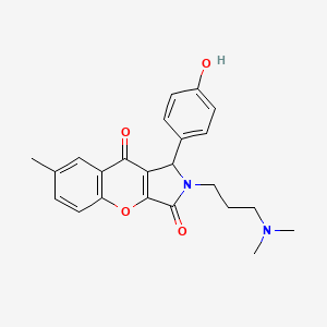 2-[3-(Dimethylamino)propyl]-1-(4-hydroxyphenyl)-7-methyl-1,2-dihydrochromeno[2,3-c]pyrrole-3,9-dione