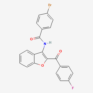 4-bromo-N-[2-(4-fluorobenzoyl)-1-benzofuran-3-yl]benzamide