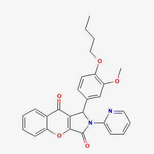 1-(4-Butoxy-3-methoxyphenyl)-2-(pyridin-2-yl)-1,2-dihydrochromeno[2,3-c]pyrrole-3,9-dione