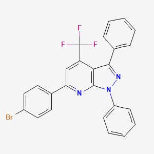 6-(4-bromophenyl)-1,3-diphenyl-4-(trifluoromethyl)-1H-pyrazolo[3,4-b]pyridine