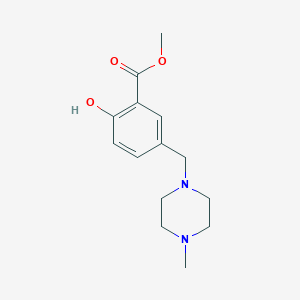 molecular formula C14H20N2O3 B11578936 Methyl 2-hydroxy-5-[(4-methylpiperazin-1-yl)methyl]benzoate 