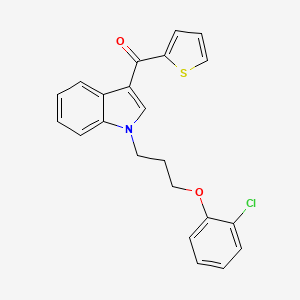 {1-[3-(2-chlorophenoxy)propyl]-1H-indol-3-yl}(thiophen-2-yl)methanone