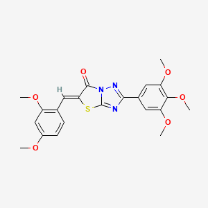 (5Z)-5-(2,4-dimethoxybenzylidene)-2-(3,4,5-trimethoxyphenyl)[1,3]thiazolo[3,2-b][1,2,4]triazol-6(5H)-one