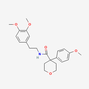 N-[2-(3,4-dimethoxyphenyl)ethyl]-4-(4-methoxyphenyl)oxane-4-carboxamide