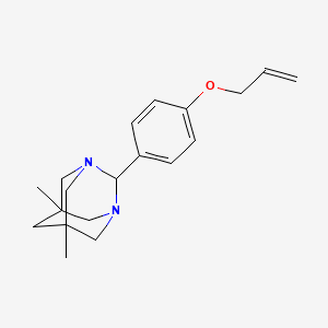 5,7-Dimethyl-2-(4-prop-2-enoxyphenyl)-1,3-diazatricyclo[3.3.1.13,7]decane