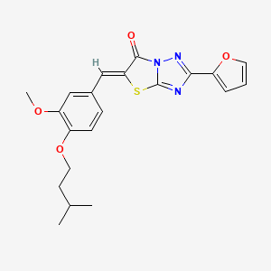 (5Z)-2-(furan-2-yl)-5-[3-methoxy-4-(3-methylbutoxy)benzylidene][1,3]thiazolo[3,2-b][1,2,4]triazol-6(5H)-one