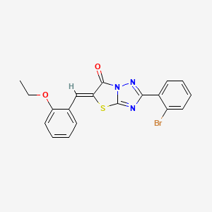 (5Z)-2-(2-bromophenyl)-5-(2-ethoxybenzylidene)[1,3]thiazolo[3,2-b][1,2,4]triazol-6(5H)-one