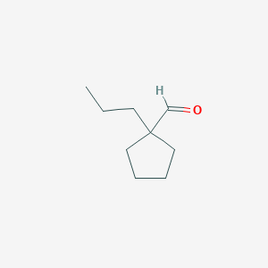 molecular formula C9H16O B115792 1-Propylcyclopentane-1-carbaldehyde CAS No. 156945-36-7