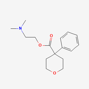 molecular formula C16H23NO3 B11579222 2-(dimethylamino)ethyl 4-phenyltetrahydro-2H-pyran-4-carboxylate 