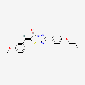 (5Z)-5-(3-methoxybenzylidene)-2-[4-(prop-2-en-1-yloxy)phenyl][1,3]thiazolo[3,2-b][1,2,4]triazol-6(5H)-one