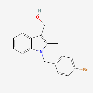 molecular formula C17H16BrNO B11579264 [1-(4-bromobenzyl)-2-methyl-1H-indol-3-yl]methanol 