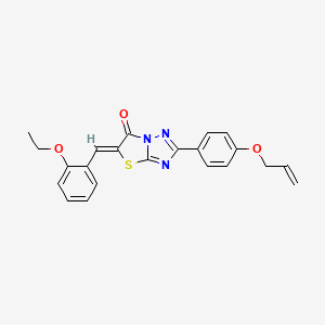 (5Z)-5-(2-ethoxybenzylidene)-2-[4-(prop-2-en-1-yloxy)phenyl][1,3]thiazolo[3,2-b][1,2,4]triazol-6(5H)-one