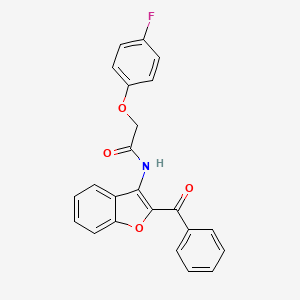 N-(2-benzoyl-1-benzofuran-3-yl)-2-(4-fluorophenoxy)acetamide