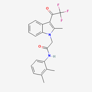 N-(2,3-dimethylphenyl)-2-[2-methyl-3-(trifluoroacetyl)-1H-indol-1-yl]acetamide