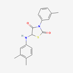 5-[(3,4-Dimethylphenyl)amino]-3-(3-methylphenyl)-1,3-thiazolidine-2,4-dione