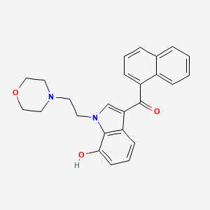 molecular formula C25H24N2O3 B1157936 JWH 200 7-羟基吲哚代谢物 
