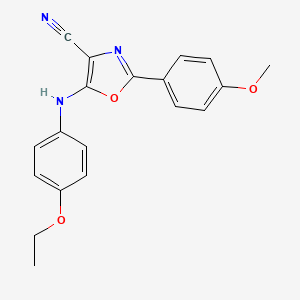 5-[(4-Ethoxyphenyl)amino]-2-(4-methoxyphenyl)-1,3-oxazole-4-carbonitrile