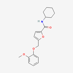 N-cyclohexyl-5-[(2-methoxyphenoxy)methyl]furan-2-carboxamide