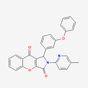 2-(5-Methylpyridin-2-yl)-1-(3-phenoxyphenyl)-1,2-dihydrochromeno[2,3-c]pyrrole-3,9-dione