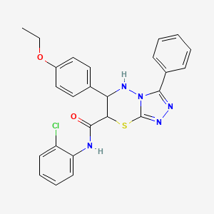 N-(2-chlorophenyl)-6-(4-ethoxyphenyl)-3-phenyl-6,7-dihydro-5H-[1,2,4]triazolo[3,4-b][1,3,4]thiadiazine-7-carboxamide