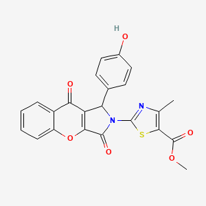 methyl 2-[1-(4-hydroxyphenyl)-3,9-dioxo-3,9-dihydrochromeno[2,3-c]pyrrol-2(1H)-yl]-4-methyl-1,3-thiazole-5-carboxylate