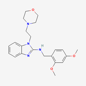 N-(2,4-dimethoxybenzyl)-1-[2-(morpholin-4-yl)ethyl]-1H-benzimidazol-2-amine