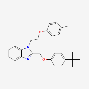 2-[(4-tert-butylphenoxy)methyl]-1-[2-(4-methylphenoxy)ethyl]-1H-benzimidazole