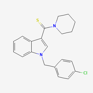 [1-(4-chlorobenzyl)-1H-indol-3-yl](piperidin-1-yl)methanethione