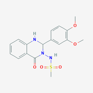 N-[2-(3,4-dimethoxyphenyl)-4-oxo-1,4-dihydroquinazolin-3(2H)-yl]methanesulfonamide