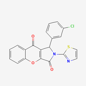 1-(3-Chlorophenyl)-2-(1,3-thiazol-2-yl)-1,2-dihydrochromeno[2,3-c]pyrrole-3,9-dione