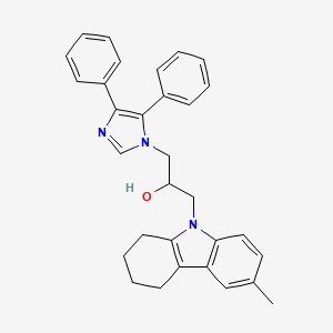 1-(4,5-diphenyl-1H-imidazol-1-yl)-3-(6-methyl-1,2,3,4-tetrahydro-9H-carbazol-9-yl)propan-2-ol