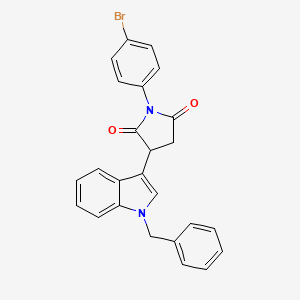 3-(1-benzyl-1H-indol-3-yl)-1-(4-bromophenyl)pyrrolidine-2,5-dione