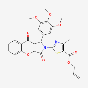 prop-2-en-1-yl 2-[3,9-dioxo-1-(3,4,5-trimethoxyphenyl)-3,9-dihydrochromeno[2,3-c]pyrrol-2(1H)-yl]-4-methyl-1,3-thiazole-5-carboxylate