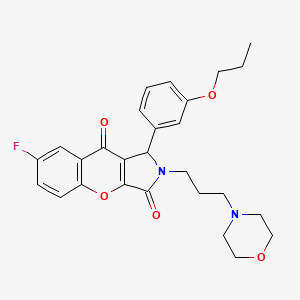 7-Fluoro-2-[3-(morpholin-4-yl)propyl]-1-(3-propoxyphenyl)-1,2-dihydrochromeno[2,3-c]pyrrole-3,9-dione