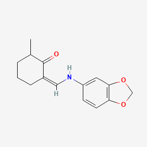 (2Z)-2-[(1,3-benzodioxol-5-ylamino)methylidene]-6-methylcyclohexanone