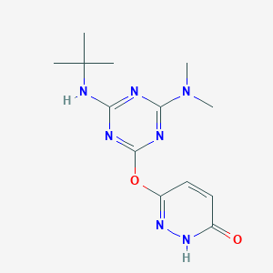 6-{[4-(Tert-butylamino)-6-(dimethylamino)-1,3,5-triazin-2-yl]oxy}pyridazin-3-ol