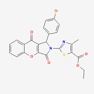 ethyl 2-[1-(4-bromophenyl)-3,9-dioxo-3,9-dihydrochromeno[2,3-c]pyrrol-2(1H)-yl]-4-methyl-1,3-thiazole-5-carboxylate