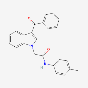 2-(3-benzoyl-1H-indol-1-yl)-N-(4-methylphenyl)acetamide