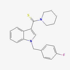 [1-(4-fluorobenzyl)-1H-indol-3-yl](piperidin-1-yl)methanethione