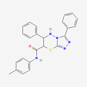 N-(4-methylphenyl)-3,6-diphenyl-6,7-dihydro-5H-[1,2,4]triazolo[3,4-b][1,3,4]thiadiazine-7-carboxamide