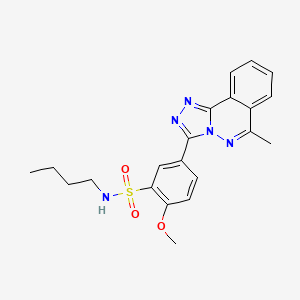 N-butyl-2-methoxy-5-(6-methyl[1,2,4]triazolo[3,4-a]phthalazin-3-yl)benzenesulfonamide