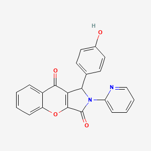 1-(4-Hydroxyphenyl)-2-(pyridin-2-yl)-1,2-dihydrochromeno[2,3-c]pyrrole-3,9-dione