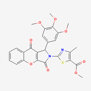 methyl 2-[3,9-dioxo-1-(3,4,5-trimethoxyphenyl)-3,9-dihydrochromeno[2,3-c]pyrrol-2(1H)-yl]-4-methyl-1,3-thiazole-5-carboxylate