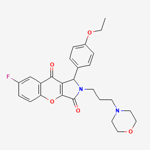 1-(4-Ethoxyphenyl)-7-fluoro-2-[3-(morpholin-4-yl)propyl]-1,2-dihydrochromeno[2,3-c]pyrrole-3,9-dione